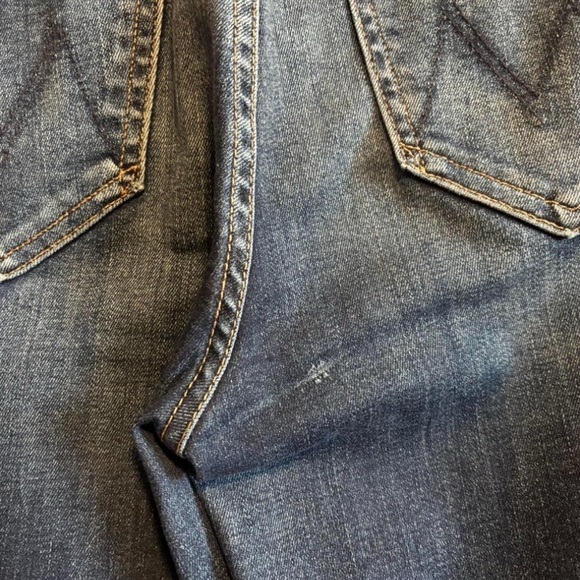 MOTHER The Swooner Rascal Ankle Jeans Sz 25 Distressed Stretch USA Made - Picture 4 of 6